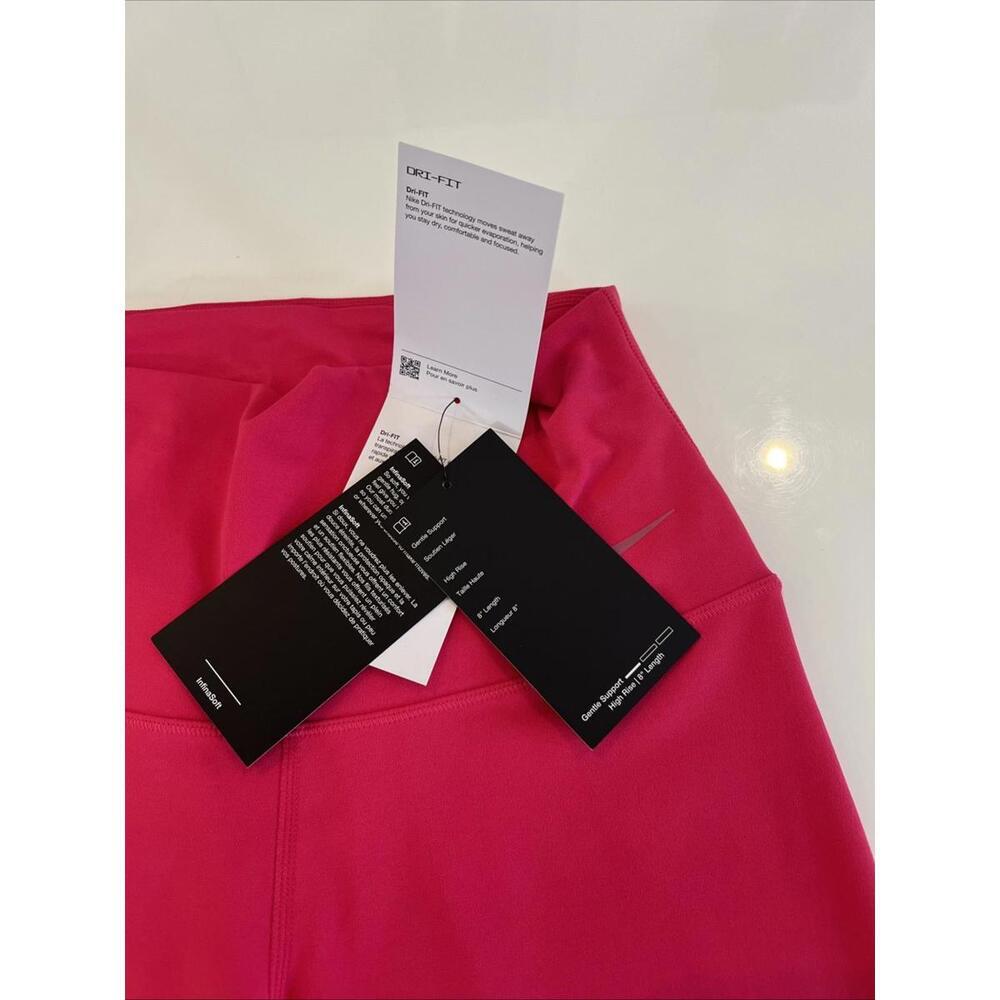 $60 NWOT Women's SNike Zenvy Gentle-Support High-Waisted 8" Biker Shorts DQ6003 - Picture 5 of 7